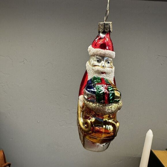 Vintage Waterford Glass Or Ament Hand Blown And Hand painted - Picture 2 of 12